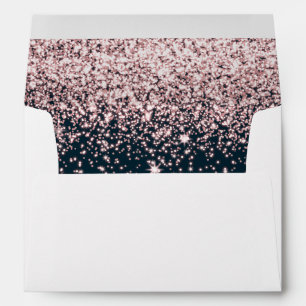 Rose Gold 50 and Fabulous 50th Birthday Envelope
