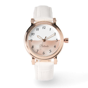 Rose Gold Add Name Minimalist Watch