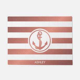 Rose Gold Anchor Doormat