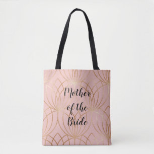 Rose Gold and Blush Mother of the Bride Tote Bag