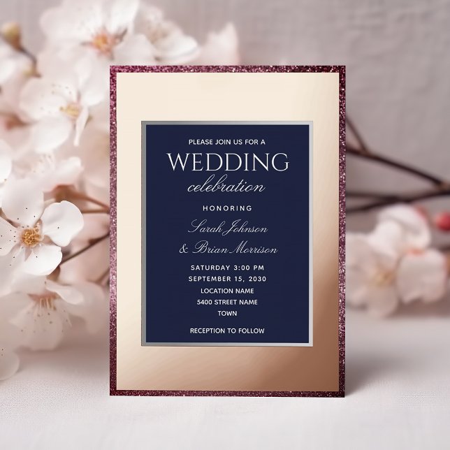Rose Gold and Navy Blue Wedding (Creator Uploaded)