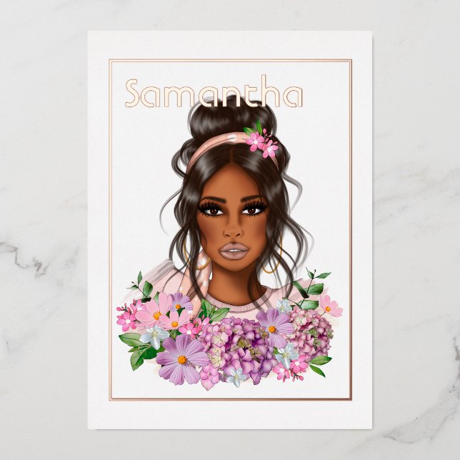 Rose Gold and Pink Birthday Party (Front)