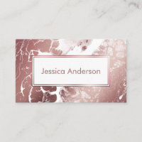 Rose Gold and White Marbled Texture Background