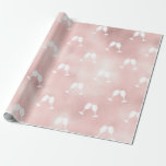 Rose Gold Antique French Wine themed Wrapping Paper<br><div class="desc">Paris vintage wine pattern with wine glasses wrapping paper..</div>