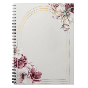 Rose gold arch notebook