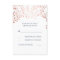 Rose Gold Baby's Breath Wedding RSVP Cards
