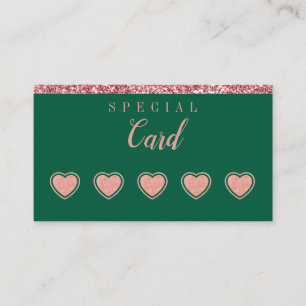 Rose Gold Beauty Loyalty Card – Minimalist Design