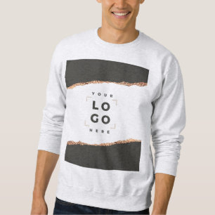 Rose gold black elegant modern unique sweatshirt