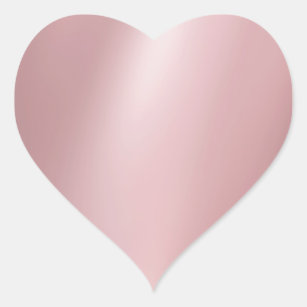 Rose Gold Blank Elegant Modern Template Trendy Heart Sticker