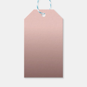 Rose Gold Blank Template Modern Elegant Gift Tags