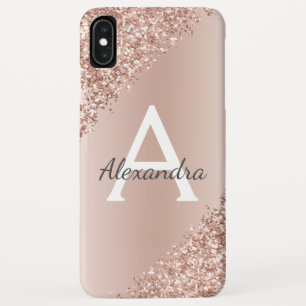 Rose Gold Bling Luxury Sparkle Glitter Monogram Case-Mate iPhone Case