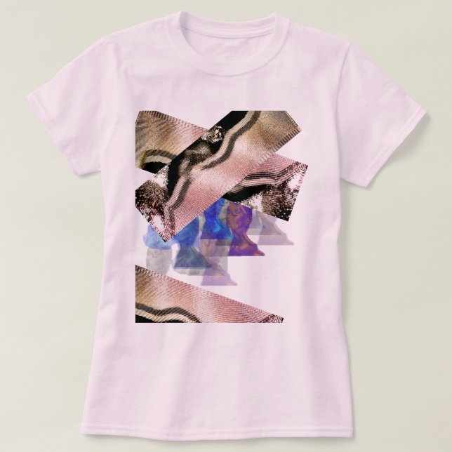 Rose-Gold Blip Ligature T-Shirt (Design Front)