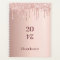 Rose gold blush glitter drips glamorous 2024