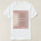Rose Gold Blush Glitter Drips T-Shirt - Your Text 