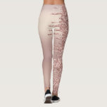 Rose Gold Blush Glitter Sparkle Drips - Add Text Leggings<br><div class="desc">Rose Gold Blush Glitter Sparkle Drips Custom Text Pink Girly Modern - Add Your Unique Text / Name or Remove Text - Make Your Special Gift - Resize and move or remove and add text / elements with customisation tool. Design by MIGNED. Please see my other projects. You can also...</div>