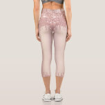 Rose Gold Blush Glitter Sparkle Drips Belly Dance Capri Leggings<br><div class="desc">Rose Gold Blush Glitter Sparkle Drips Chic Dace Pink Girly Modern - Add Your Unique Text / Name - Make Your Special Gift - Resize and move or remove and add text / elements with customisation tool. Design by MIGNED. Please see my other projects. You can also transfer this designs...</div>