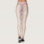 Rose Gold Blush Glitter Sparkle Drips Chic Dance Leggings<br><div class="desc">Rose Gold Blush Glitter Sparkle Drips Chic Pink Girly Modern - Add Your Unique Text / Name - Make Your Special Gift - Resize and move or remove and add text / elements with customisation tool. Design by MIGNED. Please see my other projects. You can also transfer this designs to...</div>