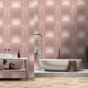 Rose Gold Blush Glitter Sparkly Drips Wallpaper