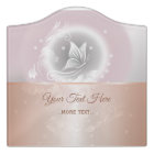 Rose Gold Blush Grey Floral