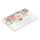 Rose Gold Blush Memorial Announcement Service