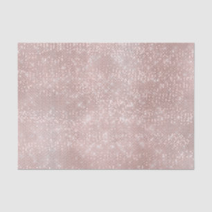 Rose Gold Blush Metallic Powder Glitter Spark Grey Tissue Paper