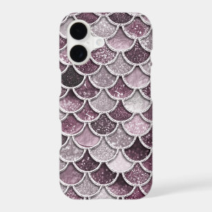 Rose Gold Blush Ombre Glitter Mermaid Scales