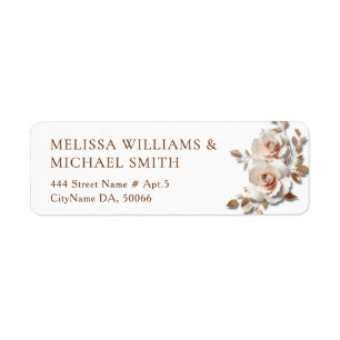 Rose Gold Blush Pink 3D Floral
