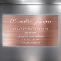 Rose Gold Blush Pink Foil Eyelash Extensions