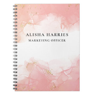 Rose Gold Blush Pink Sparkle Glitter notebook