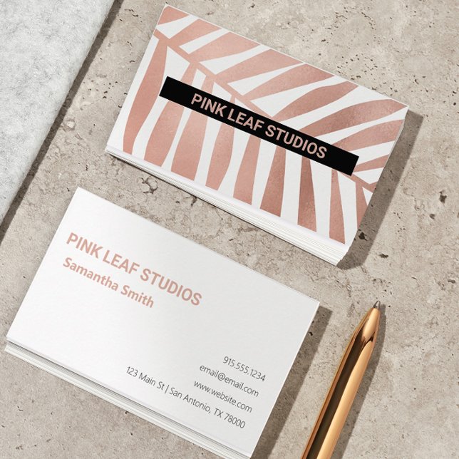 Rose Gold Boho Business Card (Creator Uploaded)
