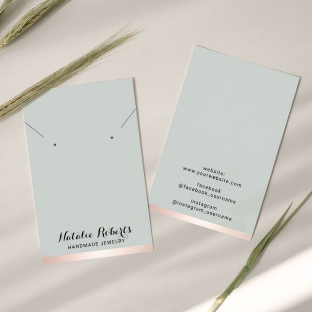 Rose Gold Border Jewellery Earring Necklace Displa (Creator Uploaded)