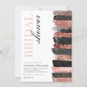 Rose Gold Bridal Shower Invitation