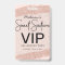 Rose Gold Brush Glitter Sweet 16 Invitation VIP