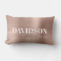 Rose Gold Brushed Metal Personalise Wedding