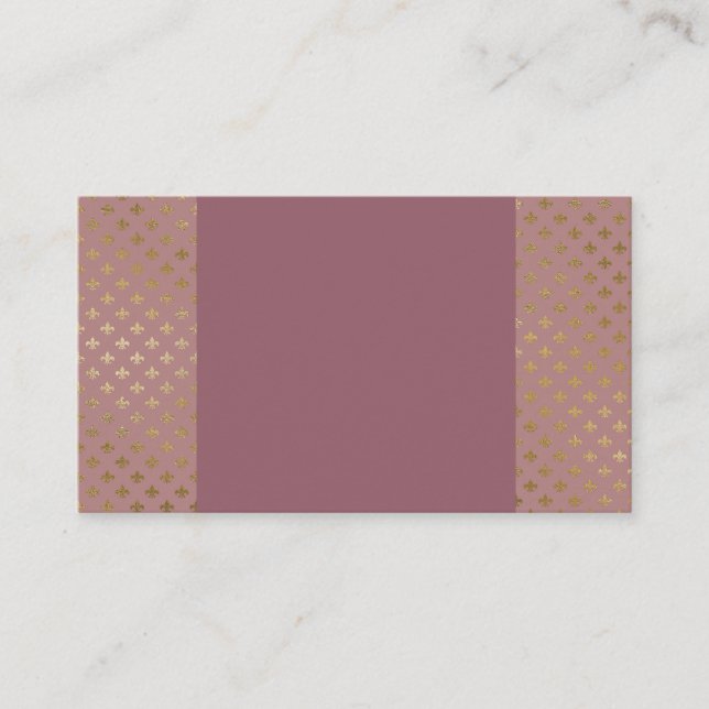 Rose Gold Business Cards (Front)
