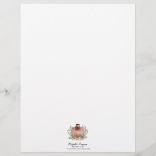 Rose Gold Cake Bakery Baker Pastry Chef Custom Letterhead
