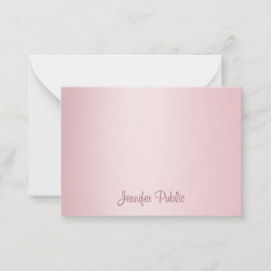 Rose Gold Calligraphy Script Monogram Template