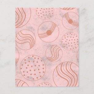 Rose gold christmas balls scrapbook paper