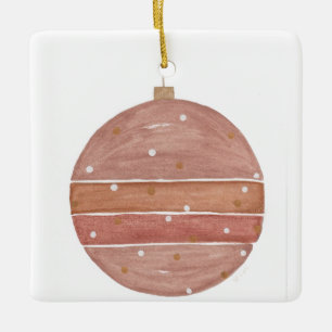 Rose Gold Christmas Ornament