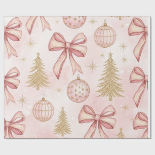 Rose Gold Christmas Wrapping Paper