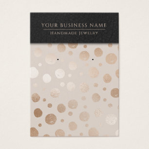 Rose Gold Circles Earring Display Cards