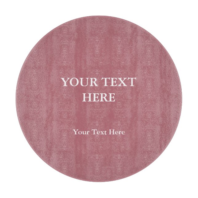 Rose Gold Colour Plain Elegant Modern Minimalist Cutting Board (Front)