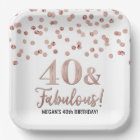 Rose Gold Confetti 40 and Fabulous Birthday