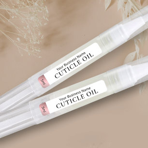 Rose Gold Cosmetic Twist Pen Cuticle Oil Label