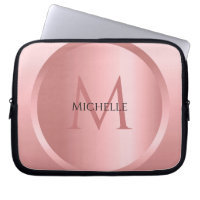 Rose Gold Custom Elegant Monogram Template