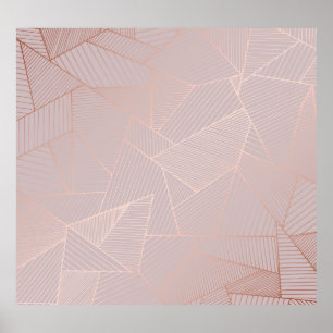 Rose gold decorative background, elegant. poster