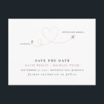 Rose Gold Destination Wedding Save the Date Announcement Postcard<br><div class="desc">Rose Gold Destination Wedding Save the Date</div>