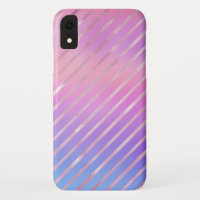 Rose Gold Diagonal Stripes Pattern