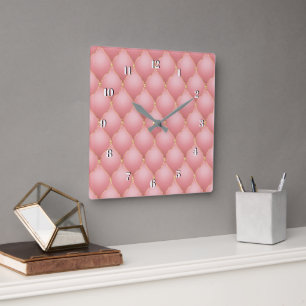 Rose Gold Diamond Clock