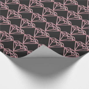 Rose Gold Diamond Wrapping Paper